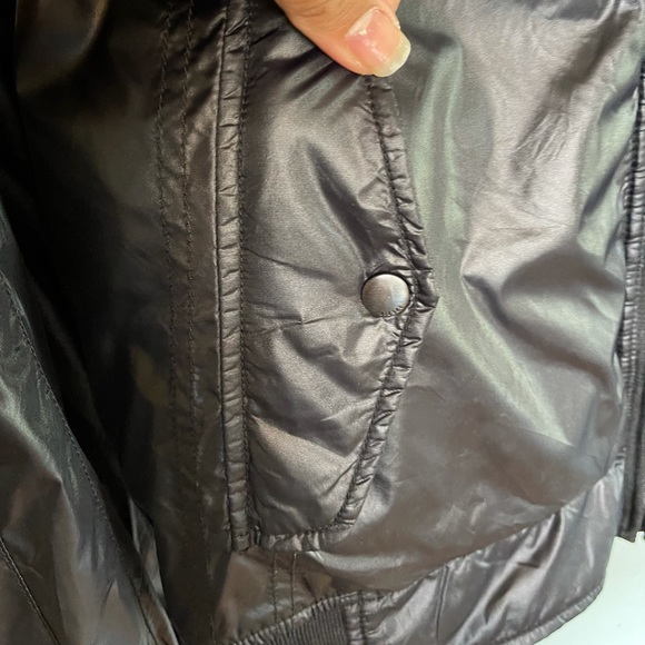 Diesel Hooded black nylon convertible bomber jacket - Picture 14 of 16